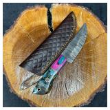 MHS Cutlery Blade Knife Unique Designed Handle Q21