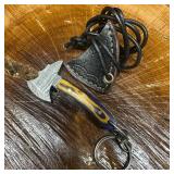 MHS Cutlery Keychain Mini Blade Axe With Leather C