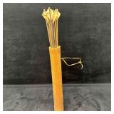 Original Vietnam Made Bamboo Quiver and Arrows/Bol