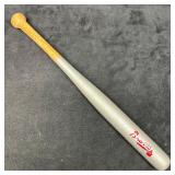 Mini Wooden Baseball Bat Braves Silver Color