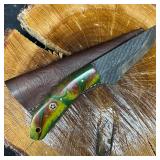 MHS Cutlery Steel Blade Knife Brown Green Camo Sty