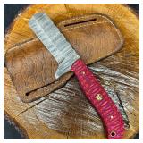 Pink and Red Colorway Handle MHS Cutlery Knife Cle