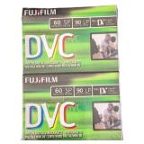 2 Sealed Fujifilm DVC Mini DV Video Cassettes