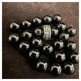 King Baby 925 Sterling Charm and Black Onyx Beads