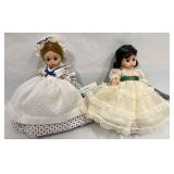 Two Madame Alexander Dolls Betsy Ross & Scarlett F