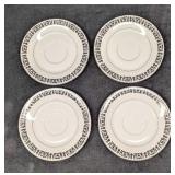 4 Retired Treasure Chest Majestic Saucers
