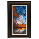 Framed S&N Howard Ashton Sail Away Print On Alumin