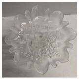 German Mikasa Glass Holiday Classic Footed Bon Bon