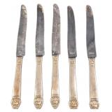 5 Vintage King Cedric Stainless Steel Knives