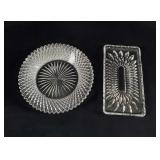 Vintage Heavy Glass And German Crystal Lot Of Two