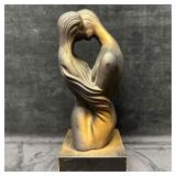 Embrace The Lovers Sculpture by Boris Modernist Ab