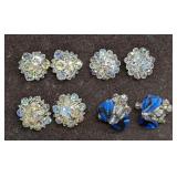 Vintage Vendome Glass Cluster And AB Crystal Clust