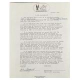 Signed Paul Warfield HOF Football Letter