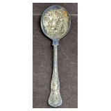 Vintage 9' Silverplated Flower Design Spoon