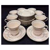 24pc Discontinued Gorham Cherrywood Teacups Saucer
