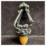 Ornate Filigree Butterscotch Amber Charm T62 Etrus