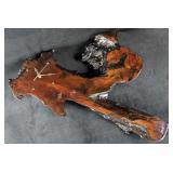 Unique Salvaged Decorative Redwood Handmade Clock