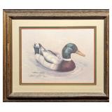 Framed S&N Harold Rigsby Mallard Duck Print
