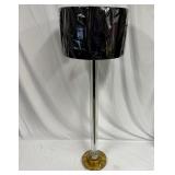 Modern Brass and Glass Double Light Floor Lamp wit
