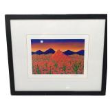 Limited Edition Lithograph, Desert Sunset by Joann