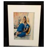 Framed Portrait Of A Indian Woman