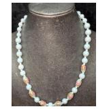 Vintage Italian Murano Blue And Gold Art Glass Bea