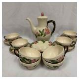 Franciscan Desert Rose 17 Piece Coffee Pot Teapot