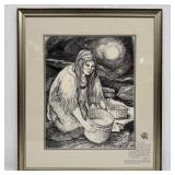 Corn Washer Framed Art Print by Michele Gauthier