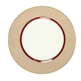 Retired Mikasa Grandeur Taupe Fine China Chop Plat