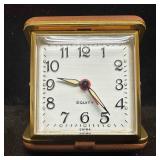 Equity Travel Alarm Clock Wind Up in Folding Case