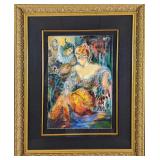 JB Framed LE Entertainers S. Francis Serigraph Pri