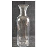 Tall Vintage Clear Glass Floor Vase