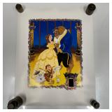 Beauty and the Beast Lithograph with Belle Frighte
