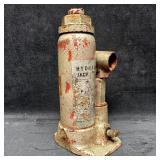 Vintage Hydraulic Bottle Jack 2 Ton Capacity Indus