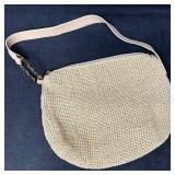 Adrienne Vittadini Woven Straw Shoulder Bag with L