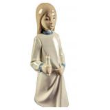 Vintage Rex Valencia Girl With Candle Figurine