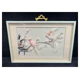 Vintage Chinese Bird Shadow Box