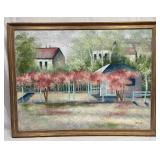 Large Original Acrylic on Canvas Signed Latour