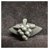 Grape Cluster 900 Sterling Silver Brooch G48