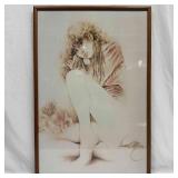 Sara Moon Framed Art Print Seated Girl Portrait Tr