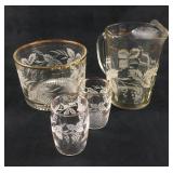 Bartlett Collins Grapevine Frosted Design Glasswar