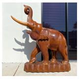 Exquisite vintage hand carved teak wooden Colossal