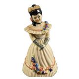 Ceramic Art Studio Fiva Lady In Dress Bell