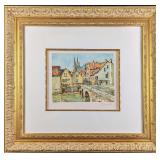 Framed Pierre Eugene Cambier Signed Numbered Litho