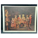 Young Card Players Print By French Artist Antoine