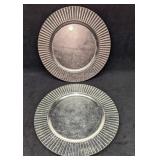 2 Lenox Plastic Round Charger Plates B