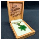 Star of David Jade Necklace
