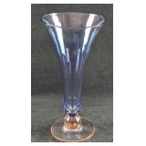Vintage Glass Trumpet Vase