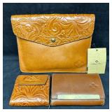 Patricia Nash Tooled Leather Wallets and Clutch Te