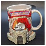 Excalibur Las Vegas Coffee Mug With Castle Coaster